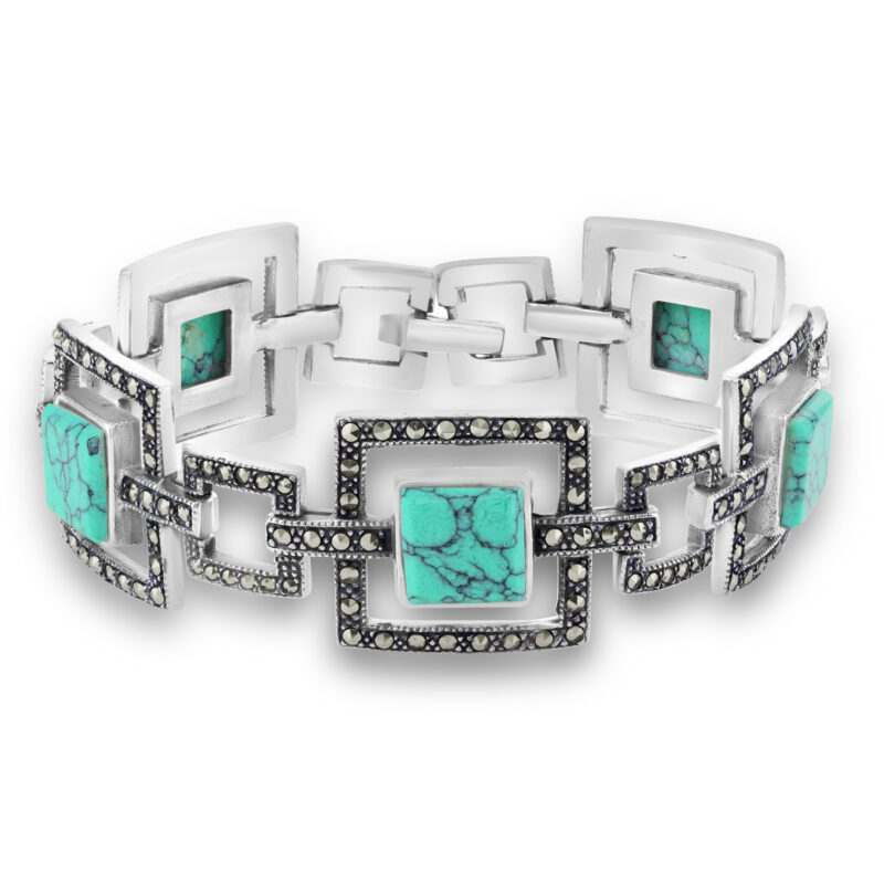 Sterling Silver 03.336.0004.07 Fancy Bracelet, Heart and Infinite Desi –  Bruna Brooks Silver